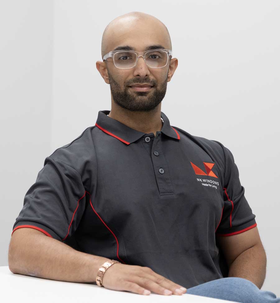 Keyvan Bayat, NK Windows Auckland sales representative for uPVC window and door solutions